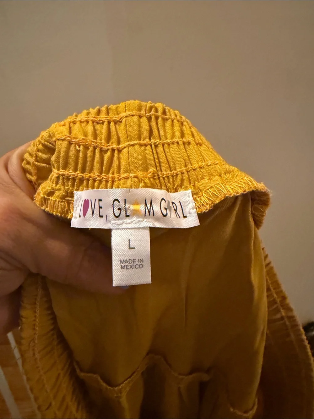 Girls' Tiered Midi Skirt in Mustard Yellow